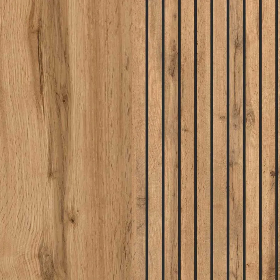 2 Becken Waschkonsole & Spiegel & Schrank - Crystoga (vierteilig)