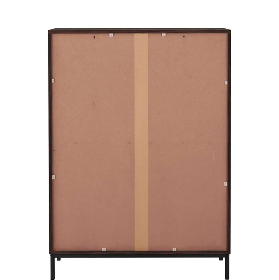 80 cm breite Hochkommode in Walnuss Optik - Teleska