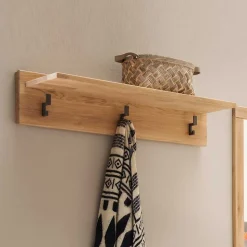 90 cm breite Wandgarderobe mit Hutablage - Dulciana