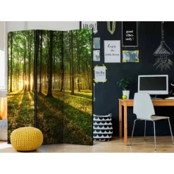 135 cm breiter Raumteiler mit Wald Motiv - Jacopo