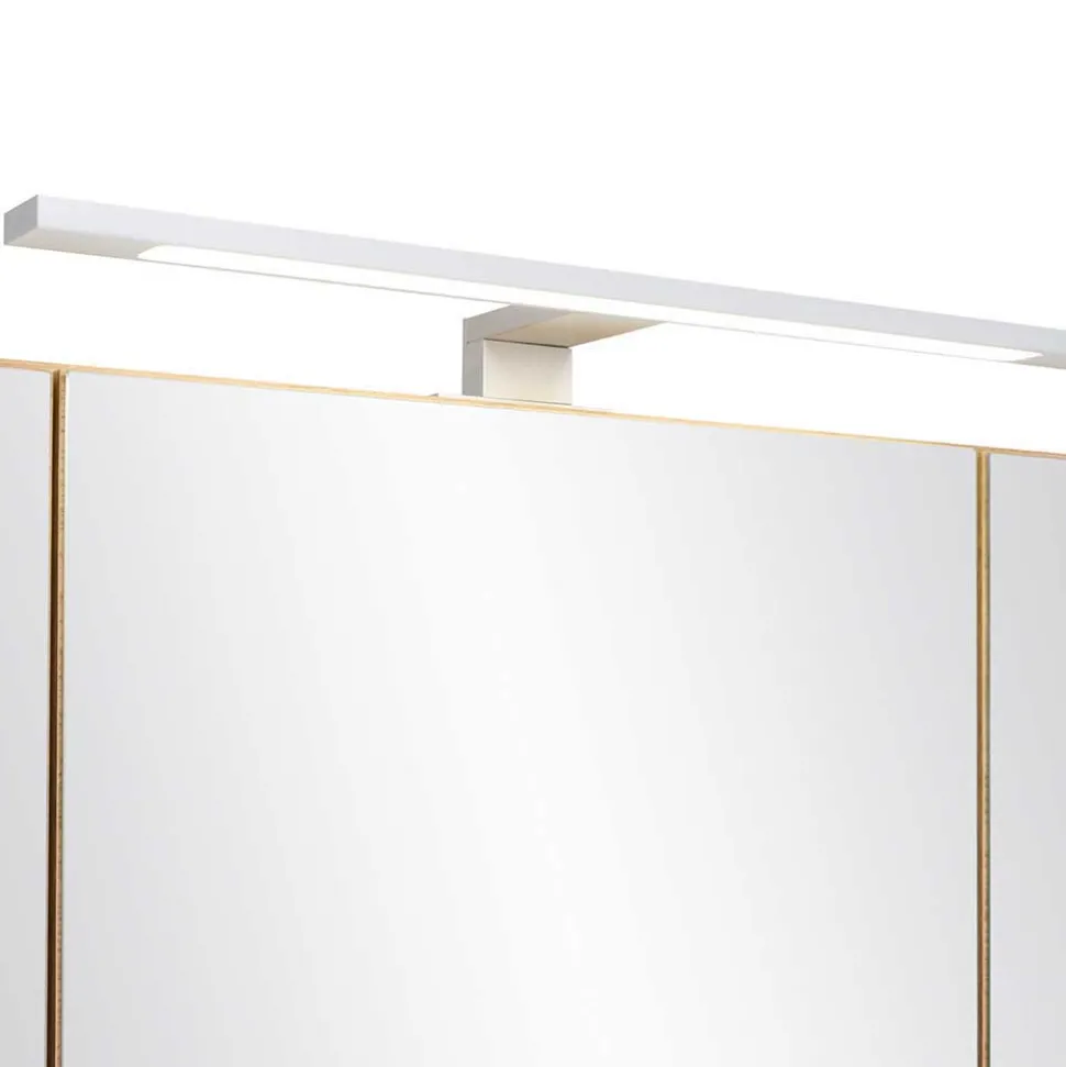 120 cm breiter Spiegelschrank mit 3 Türen & Fach - Tofias