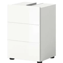 38 cm breiter Waschbeckenschrank in Weiß - Vitablos