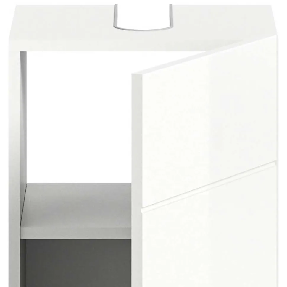 38 cm breiter Waschbeckenschrank in Weiß - Vitablos