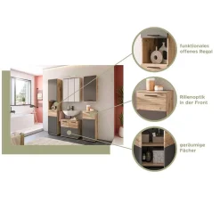 60 cm breiter Waschplatz fürs Bad - Depart (zweiteilig)