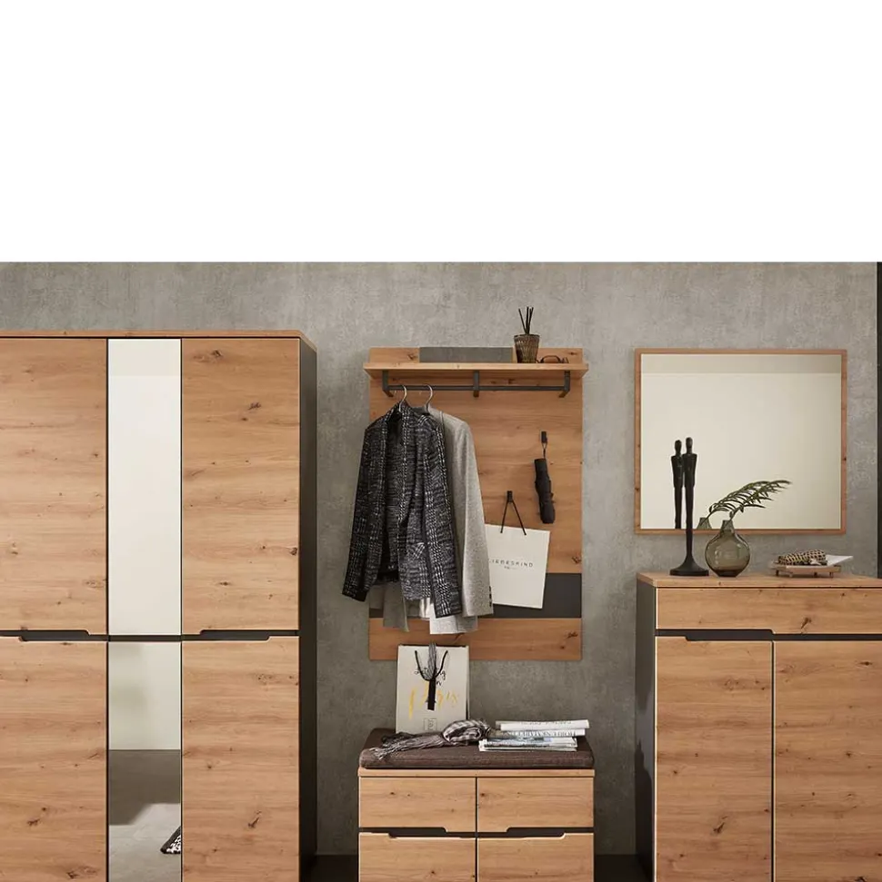 265 cm breites Flurmöbel Komplettset - Kuetra (fünfteilig)