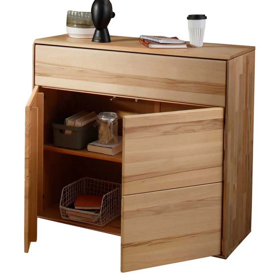 100 cm breites Vertiko aus Kernbuche massiv - Namgon