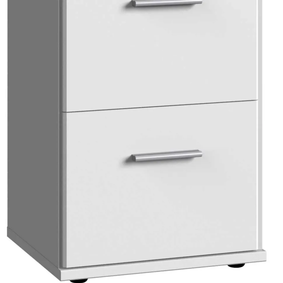 121 cm hohe Kommode mit Spiegel im Deckel - Liesca