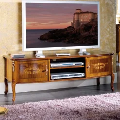 50 cm hohe TV Kommode Natale im Barockstil