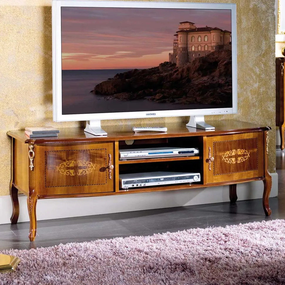 50 cm hohe TV Kommode Natale im Barockstil