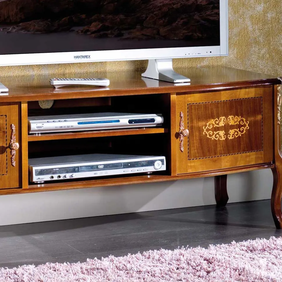 50 cm hohe TV Kommode Natale im Barockstil