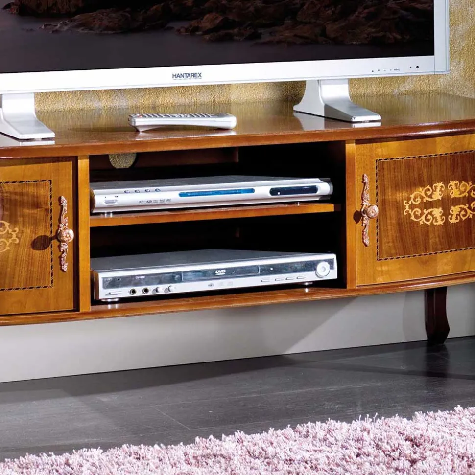 50 cm hohe TV Kommode Natale im Barockstil