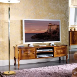 50 cm hohe TV Kommode Natale im Barockstil