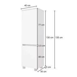 135 cm hoher Bad Schrank mit zwei Türen - Endely