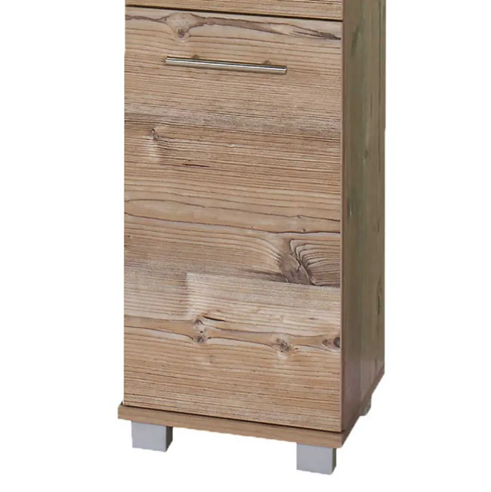 117 cm hoher Badchrank in Fichtefarben - Dilvonda