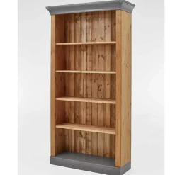202 cm hohes Landhaus Bücherregal zweifarbig - Eshelas