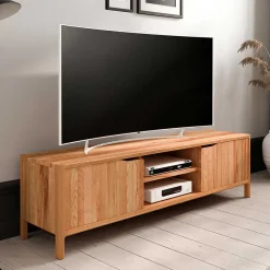 48 cm hohes TV Board aus Kernbuche Massivholz - Lana