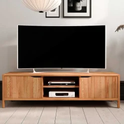 48 cm hohes TV Board aus Kernbuche Massivholz - Lana