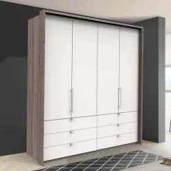 200 cm Kombi Kleiderschrank mit 58 cm Tiefe - Tivierto