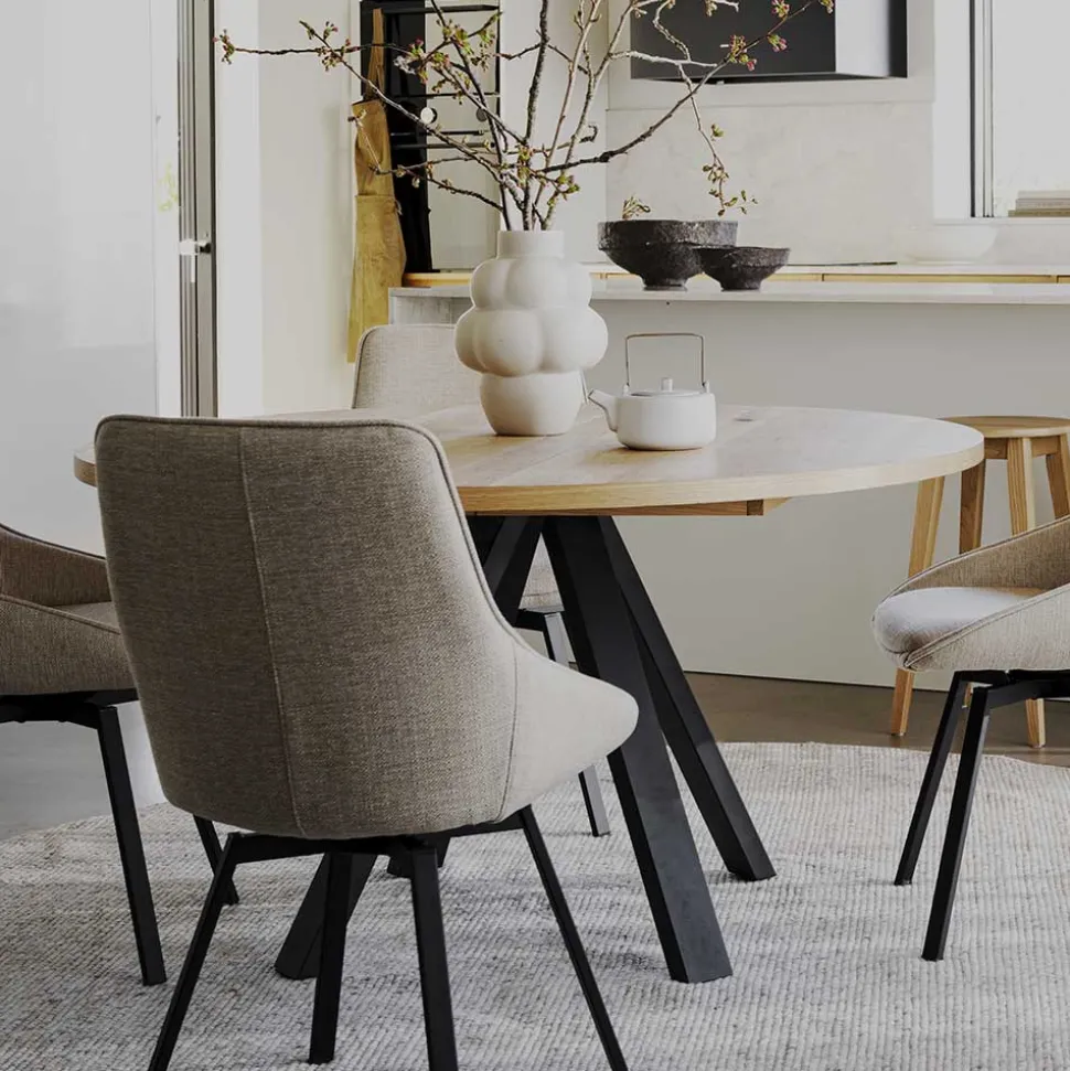 135 cm runder Esstisch in modernem Design - Mocima