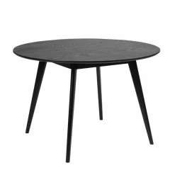 115 cm runder Esstisch in Schwarz - Vartana