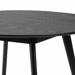 115 cm runder Esstisch in Schwarz - Vartana