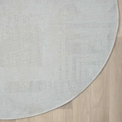 120 cm runder Teppich gemustert - Anika