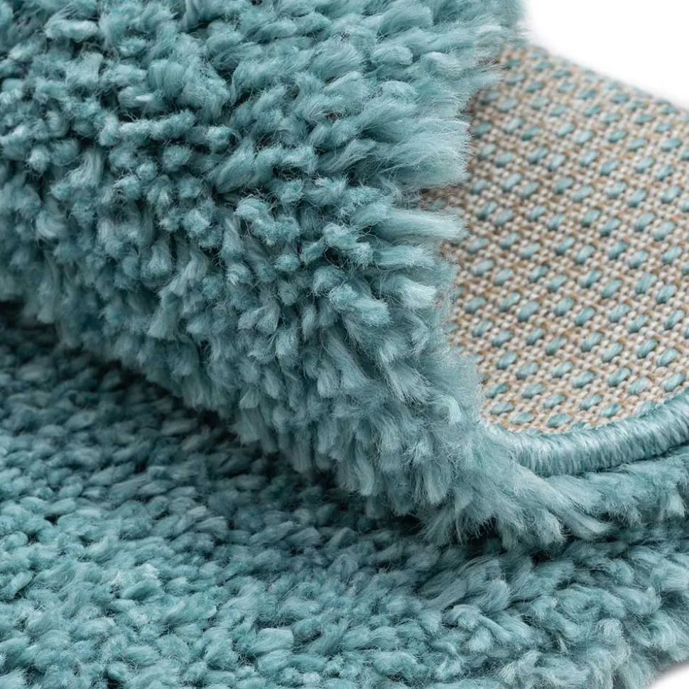 150 cm Runder Teppich in Hellblau - Chiyom