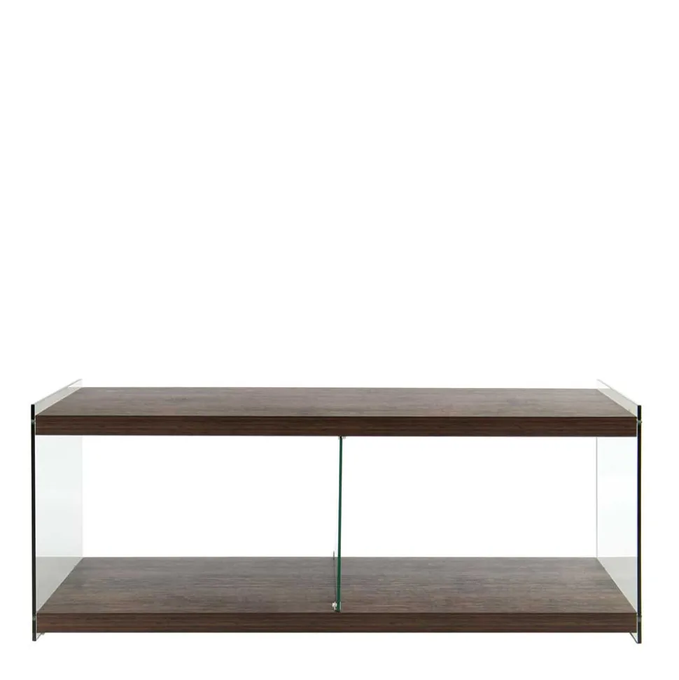 120 cm TV Element in Nussbaum & Transparent - Tomima