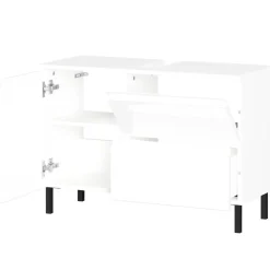 80 cm Waschbeckenschrank in Weiß Hochglanz - Loeesa