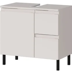 60 cm Waschbeckenschrank in Hellgrau - Dadra