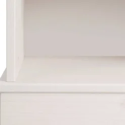 5 Fächer Regal in Weiß und Kiefer Honig - Zentra