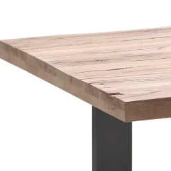 5 Größen Esstisch mit Massivholzplatte - Astalgo