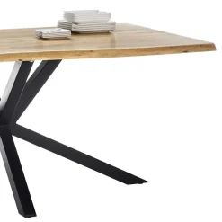 3 Größen Esszimmer Tisch mit Baumkante Akazie - Fornax