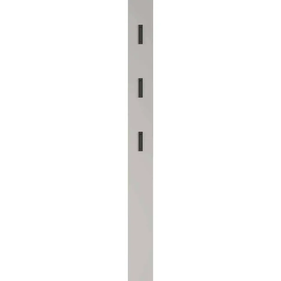 3 Haken Garderobenpaneel in Hellgrau - That