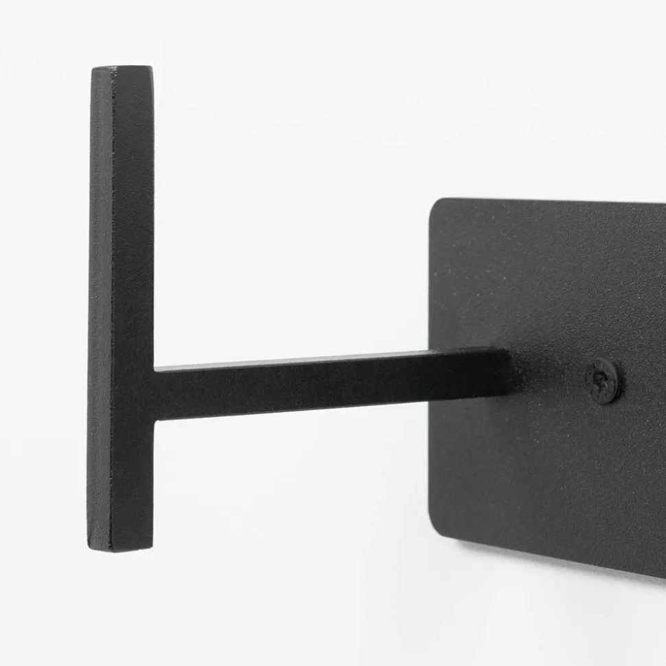 3 Haken Hängegarderobe in Schwarz Stahl - Babelsberg