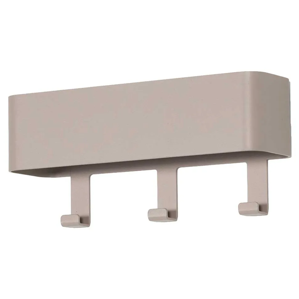 3 Haken Wandgarderobe in Taupe - Rouge