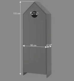 4 Kinderzimmer Schränke & Regal - Indefiva (fünfteilig)