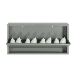 1 Klappen Schuhschrank in Graugrün - Brisco