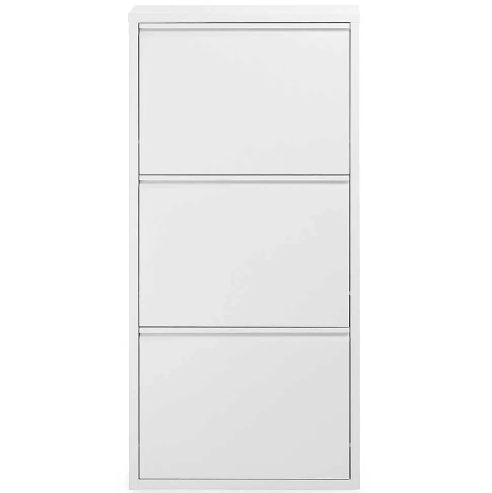 3 Klappen Stahl Schuhkipper in Weiß - Zaisa