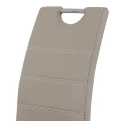 2 oder 4 Essstühle in Kunstleder Beige - Banda (Set)