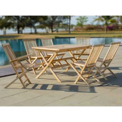 6 Personen Essgruppe für den Garten - Klahuma (siebenteilig)