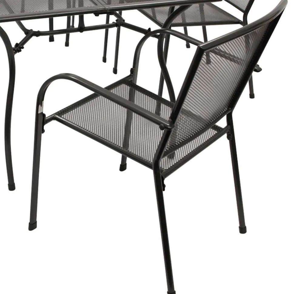 6 Personen Gartentischgruppe Set - Tyago (siebenteilig)