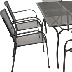 6 Personen Gartentischgruppe Set - Tyago (siebenteilig)