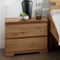 2 Schubladen Nachtkommode - 50x45x35 cm - Atluvia