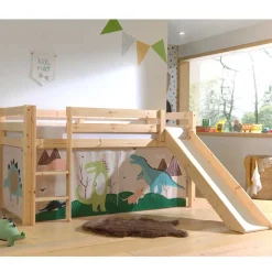 Abenteuerbett Dinosaurier mit Rutsche - Vacoas