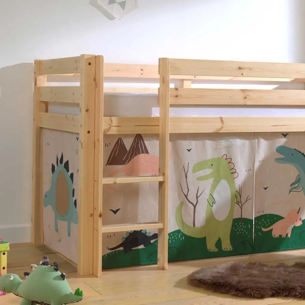 Abenteuerbett Dinosaurier mit Rutsche - Vacoas