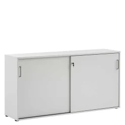 Abschließbarer Büroschrank mit Schiebetüren - Bowsla