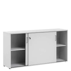 Abschließbarer Büroschrank mit Schiebetüren - Bowsla