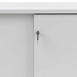 Abschließbarer Büroschrank mit Schiebetüren - Bowsla