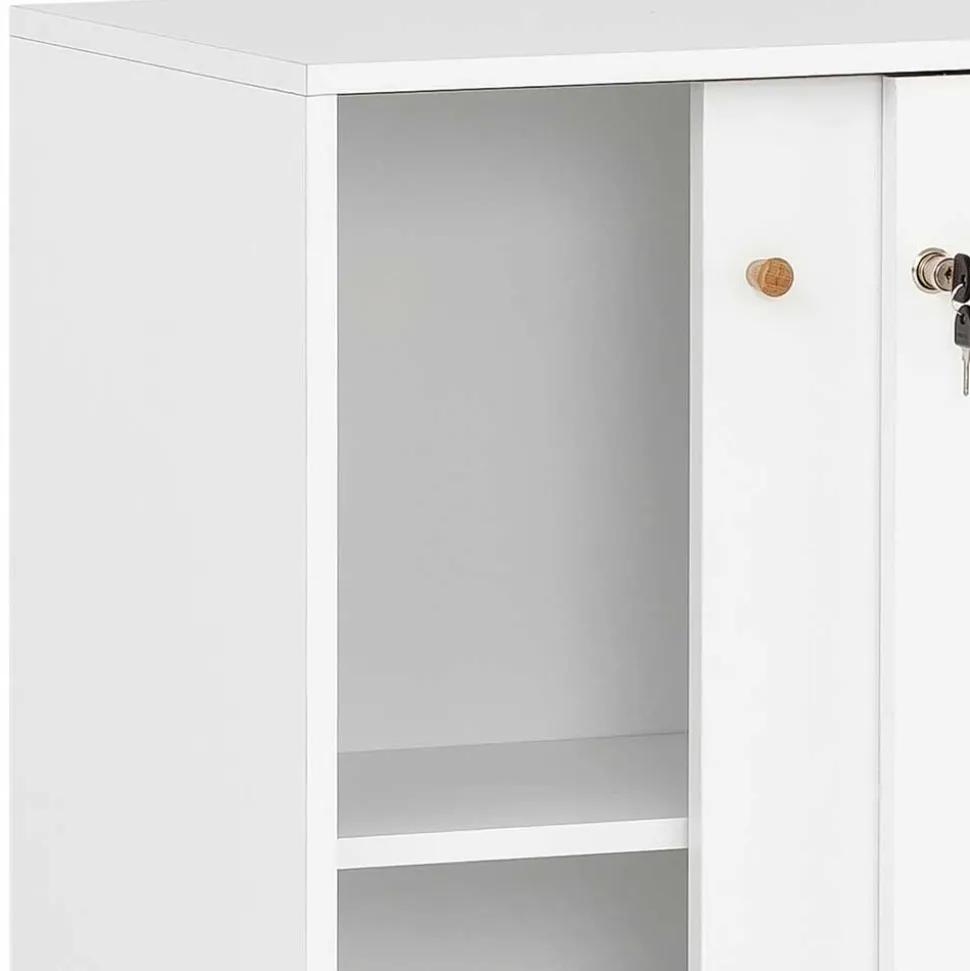 Abschließbarer Officeschrank mit Schiebetüren - Obtin